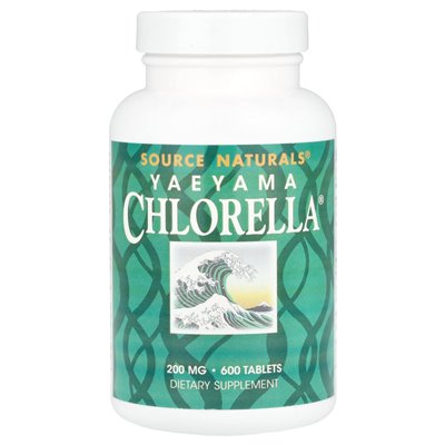 Źródło Naturals, Yaeyama Chlorella®, 200 mg, 600 tabletek (20 mg na tablet) Źródło Naturals, Yaeyama Chlorella®, 200 mg, 600 tabletek (20 mg na tablet)