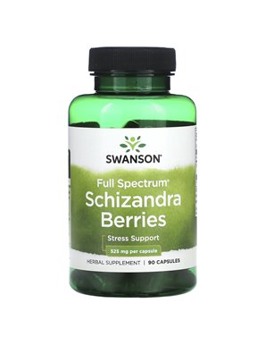 Swanson, Pełne Spektrum Schizandry, 525 mg, 90 Kapsułek Swanson, Pełne Spektrum Schizandry, 525 mg, 90 Kapsułek