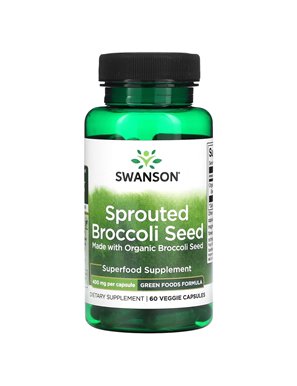 Swanson, Brokkolisamen, 400 mg, 60 vegetarische Kapseln Swanson, Brokkolisamen, 400 mg, 60 vegetarische Kapseln