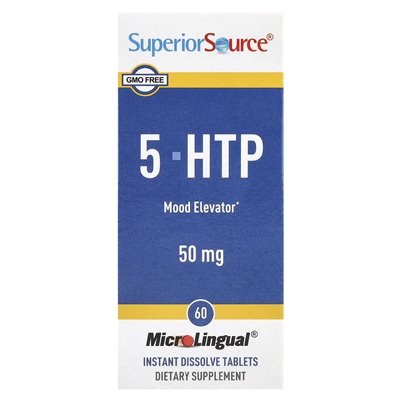 Top Source, 5-HTP, 50mg, 60 Mikrolingualtabletten lösen sich auf