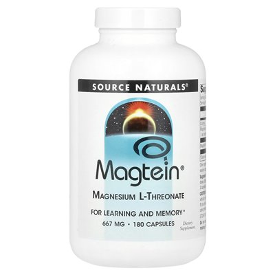 Source Naturals, Magtein®, Magnesium-L-Threonat, 180 Kapseln