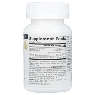 Źródło Naturals, Advanced Ferrochel ™, 180 tabletek Źródło Naturals, Advanced Ferrochel ™, 180 tabletek