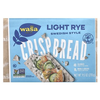 WASA Fladenbrot, Knäckebrot, helles Roggenbrot, 9,5 oz (270 g)