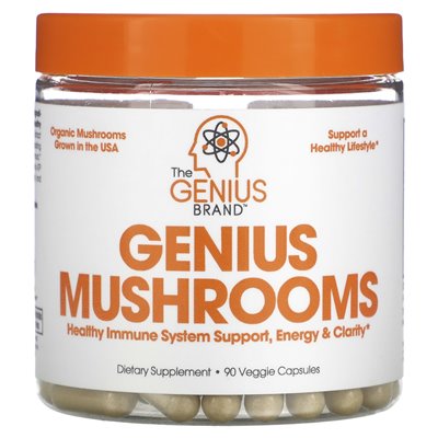 Geniusz marki, Genius Mushrooms, 90 kapsułek wegetariańskich