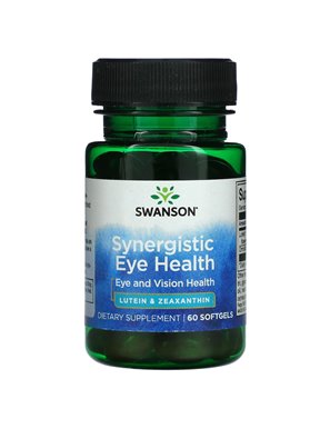 Swanson, Synergistische Augengesundheit, Augen & Sehkraft, 60 Weichkapseln Swanson, Synergistische Augengesundheit, Augen & Sehkraft, 60 Weichkapseln
