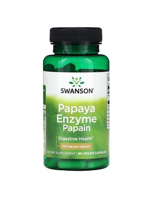 Swanson, Papaya Enzyme Papain, 100mg, 90 Vegetarian Capsules Swanson, Papaya Enzyme Papain, 100mg, 90 Vegetarian Capsules