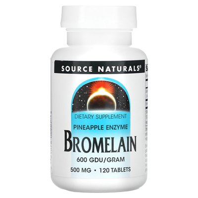 Source Naturals, Bromelain 600 GDU/G, 500 mg, 120 Tabletten