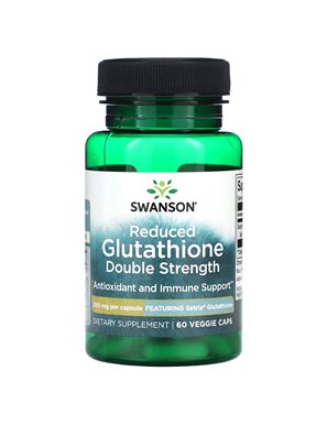 Swanson, doppelt starkes reduziertes Glutathion, 60 vegetarische Kapseln