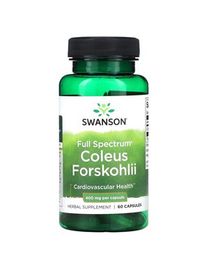 Swanson, Vollspektrum Coleus Forskohlii, 400 mg, 60 Kapseln Swanson, Vollspektrum Coleus Forskohlii, 400 mg, 60 Kapseln