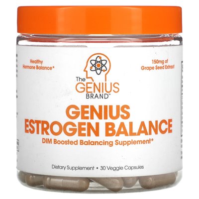 The Genius Brand, Genius Balans Estrogenu, 30 Wegetariańskich Kapsułek The Genius Brand, Genius Balans Estrogenu, 30 Wegetariańskich Kapsułek
