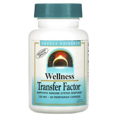 Source Naturals, Wellness Transfer Factor, 125 mg, 60 vegetarische Kapseln