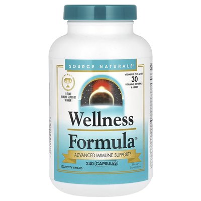 Źródło naturalne, formuła odnowy biologicznej, zaawansowane wsparcie immunologiczne, 240 kapsułek