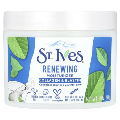 St. Ives Renewing Moisturizer, Collagen & Elastin, 10 oz (283 g)