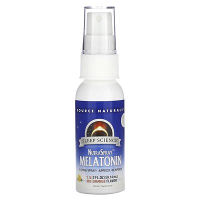 Źródło Naturals, Sleep Science, Nutraspray Melatonin, Orange, 1,5 mg, 2 fl oz (59,14 ml) Źródło Naturals, Sleep Science, Nutraspray Melatonin, Orange, 1,5 mg, 2 fl oz (59,14 ml)