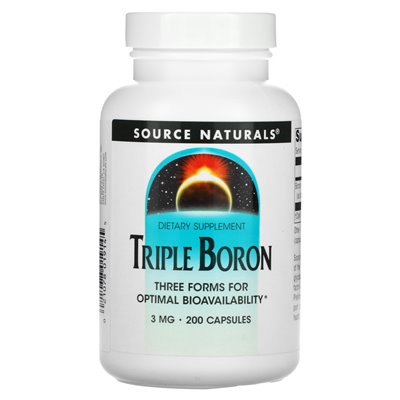 Source Naturals, Triple Bor, 3 mg, 200 capsules