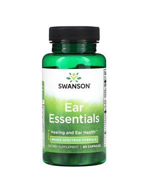 Swanson, Ear Essentials, 60 Kapsułek Swanson, Ear Essentials, 60 Kapsułek