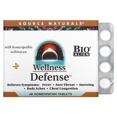 Źródło Naturals, Wellness Defense, 48 tabletek homeopatycznych Źródło Naturals, Wellness Defense, 48 tabletek homeopatycznych
