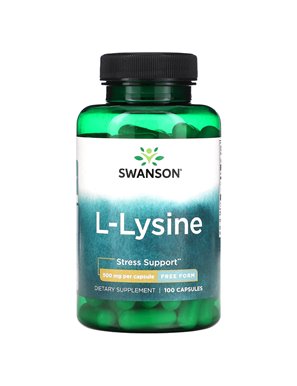 Swanson, L-Lizyna, 500 mg, 100 Kapsułek Swanson, L-Lizyna, 500 mg, 100 Kapsułek