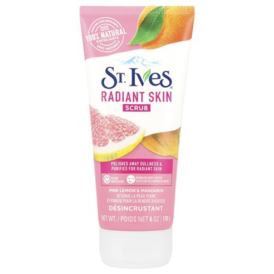 St. Ives, Radiant Skin Scrub, Pink Lemon & Mandarin, 6 uncji (170 g) St. Ives, Radiant Skin Scrub, Pink Lemon & Mandarin, 6 uncji (170 g)