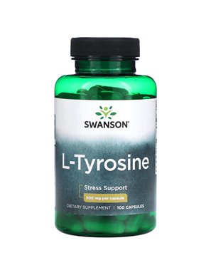 Swanson, L-Tyrosin, 500 mg, 100 Kapseln Swanson, L-Tyrosin, 500 mg, 100 Kapseln