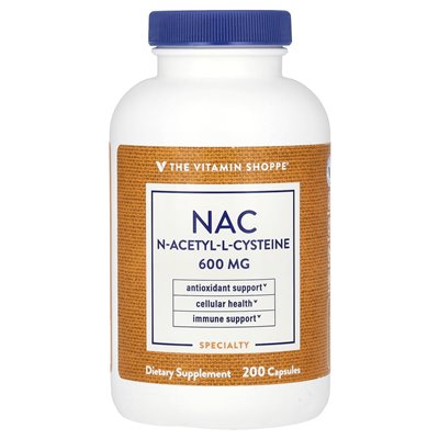 The Vitamin Shoppe, NAC, 600 mg, 200 kapsułek