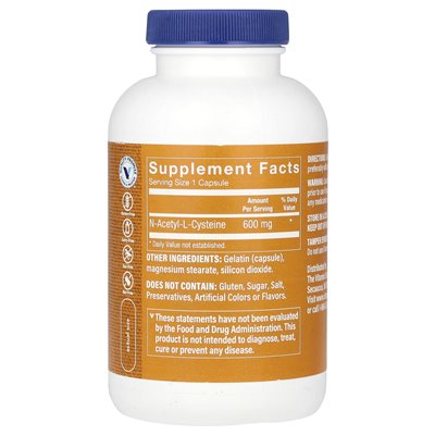 The Vitamin Shoppe, NAC, 600 mg, 200 kapsułek