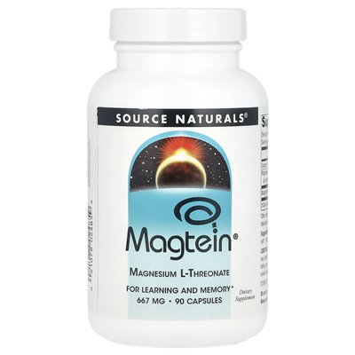 Source Naturals, Magtein®, Magnesium L-Threonate, 90 Capsules