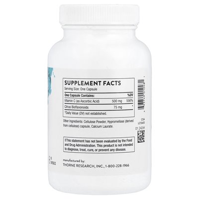 Thorne, Vitamin C with Flavonoids, 90 Capsules