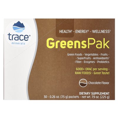 Trace, Zieloni Pak, czekolada, 30 opakowań, 0,26 uncji (7,5 g)