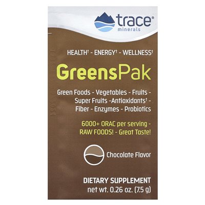 Trace, Zieloni Pak, czekolada, 30 opakowań, 0,26 uncji (7,5 g)