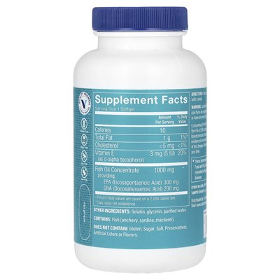 Witaminy Shoppe, Omega-3 Fish Oil, 120 softgels