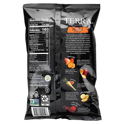 Terra Real Vegetable Chips, Original with Sea Salt, 5 oz (141 g)