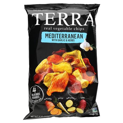 Terra Real Vegetable Chips Mediterranean Garlic & Herbs 5oz (141g)