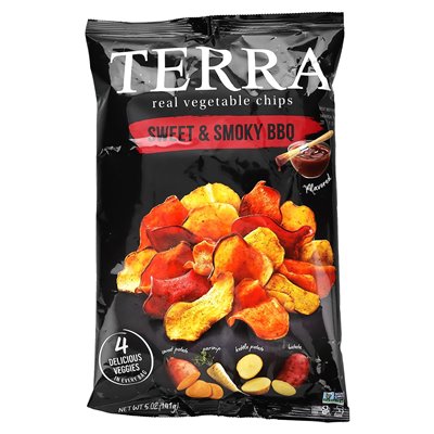 Terra, Real Vegetable Chips, Sweet and Smoky Grill, 5 oz (141 g)