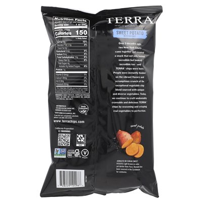 Terra Real Vegetable Chips, Sweet Potato with Sea Salt, 6.8 oz (192 g)