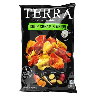 Terra, echte Gemüsechips, Sauerrahm und Zwiebeln, 5 oz (141 g)