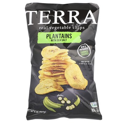 Terra, echte Gemüsechips, Kochbananen, Meersalz, 5 oz (141 g)