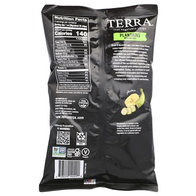 Terra, echte Gemüsechips, Kochbananen, Meersalz, 5 oz (141 g)