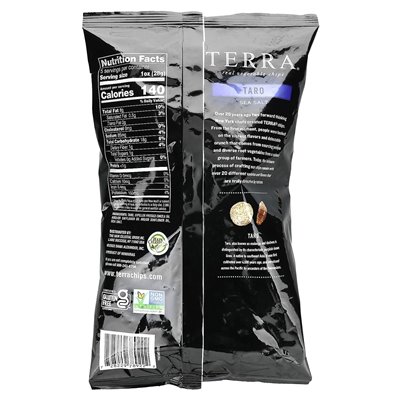 Terra, echte Gemüsechips, Taro, Meersalz, 5 oz (141 g)