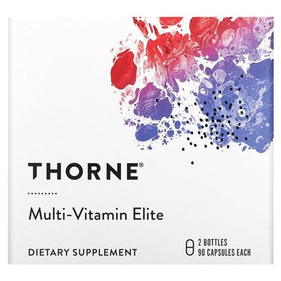 Thorne, Multi-Vitamin Elite, A.M.I p.m., 2 butelki, 90 kapsułek każdy