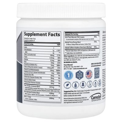 Trace Minerals ®, TM Sport, Clean Pre Workout, Raspberry Lemonade, 1.1 lbs (514 g) Trace Minerals ®, TM Sport, Clean Pre Workout, Raspberry Lemonade, 1.1 lbs (514 g)