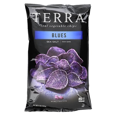 Terra, prawdziwe chipsy warzywne, blues, sól morska, 5 uncji (141 g) Terra, prawdziwe chipsy warzywne, blues, sól morska, 5 uncji (141 g)
