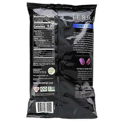 Terra, Real Veggie Chips, Blues, Sea Salt, 5 oz (141 g)
