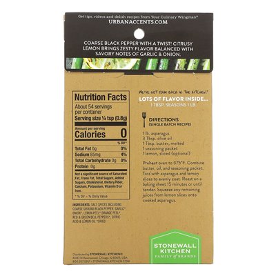 Urban Accents, Vegetarische Gewürzmischung, Zitruspfeffer, 1,5 oz (43 g)