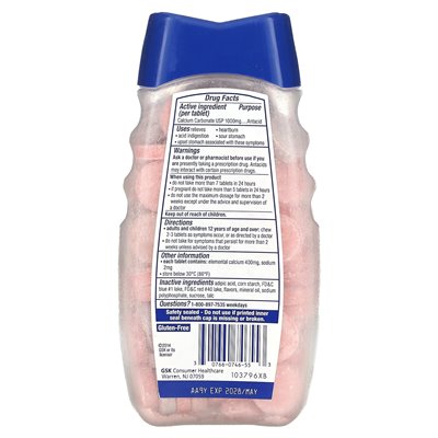 TUMS, ultra siła zobojętniająca się, różnorodne jagody, 160 tabletek do żucia