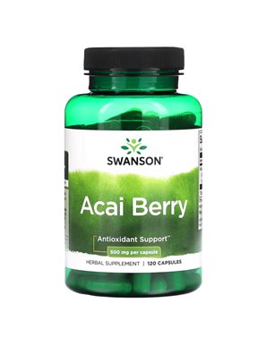 Swanson, Acai Berry, 500mg, 120 Capsules Swanson, Acai Berry, 500mg, 120 Capsules