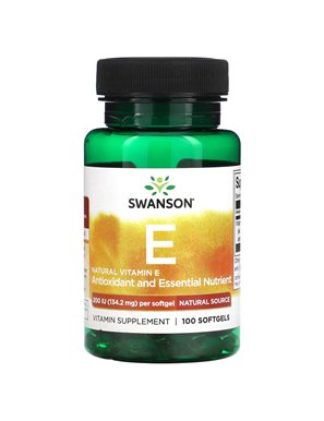 Swanson, natürliches Vitamin E, 134,2 mg, 100 Weichkapseln Swanson, natürliches Vitamin E, 134,2 mg, 100 Weichkapseln