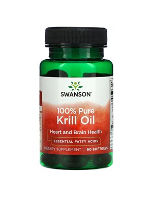 Swanson, 100% Pure Krill Oil, 60 Softgels