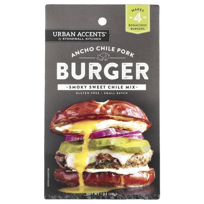 Akcenty miejskie, Ancho Chile Burger, Smoky Sweet Chile Mix, 1 uncja (28 g)