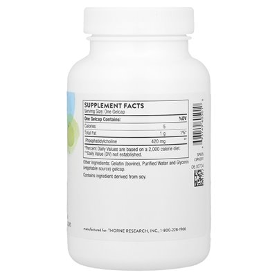Thorne, cholina fosfatydylowa, 60 gelcap